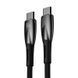 Кабель Baseus Glimmer Series Fast Charging Data Cable Type-C to Type-C 100W 1m Black CADH000701 фото 4