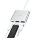 USB-хаб HOCO HB14 Easy use Type-C adapter(Type-C to USB3.0+HDMI+PD) Silver 6931474725790 фото 6