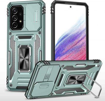 Ударопрочный чехол Camshield Army Ring для Samsung Galaxy A53 5G Light Green 777-05131 фото