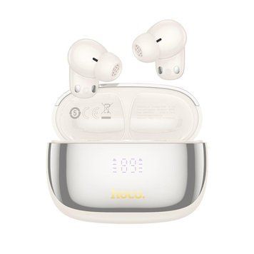 Беспроводные наушники HOCO EQ20 Rhyme true wireless ANC+ENC noise reduction BT headset Milky White 656-03861 фото