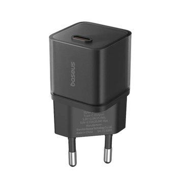 Сетевое зарядное устройство Baseus GaN5S Fast Charger 1C 20W EU Cluster Black 656-01304 фото