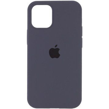 Чехол Silicone Case Full Protective для Apple iPhone 14 Plus (6.7") Dark Gray 555-04047 фото