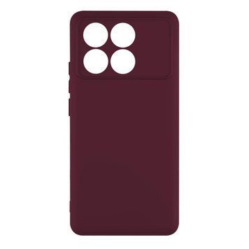 Чехол Silicone Cover Full Camera для Xiaomi Poco X6 Pro 5G Maroon 777-02869 фото