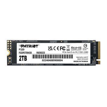 Накопитель SSD M.2 Patriot P320 2TB NVMe 2280 Gen3.0 x4 3D TLC P320P2TBM28 фото