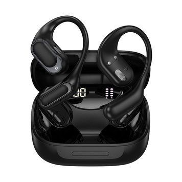 Беспроводные наушники TWS HOCO EA11 Honey open true wireless, Black 6942007662680 фото