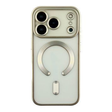 Чехол TPU Metallic Chrome Full Camera with Magsafe для iPhone 17 Pro Chrome Silver 214-04620 фото