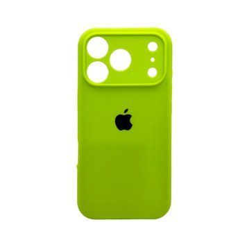 Силиконовый чехол с закрытой камерой для iPhone 17 Pro Max Shiny Green 666-04315 фото