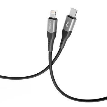 Кабель Ridea RC-US42 UltraStrong Type-C to Lightning 30W 1.2m Черный 209-00308 фото