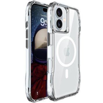 Чохол TPU Space Octagon with MagSafe для Apple iPhone 17 (6.3") Clear 777-09044 фото