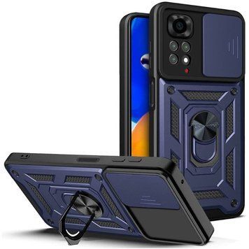 Ударостійкий чохол Camshield Serge Ring для Xiaomi Redmi Note 11 (Global) / Note 11S Blue 777-04630 фото