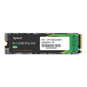 Накопитель SSD M.2 Apacer AS2280P4 1TB 2280 PCIe 3.0x4 NVMe 3D TLC Read/Write: 3000/2000 MB/sec AP1TBAS2280P4-1 фото