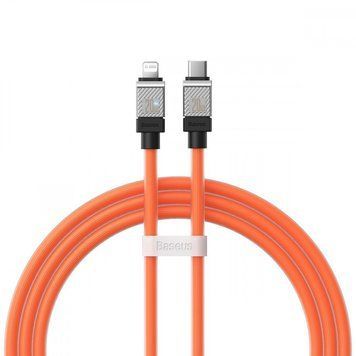 Кабель Baseus CoolPlay Series Fast Charging Type-C to Lightning 20W (1m) Orange CAKW000007 фото