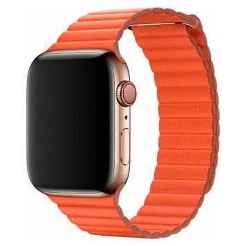 Шкіряний ремінець Leather Loop для Apple Watch 38/40/41 mm Orange 212-00909 фото