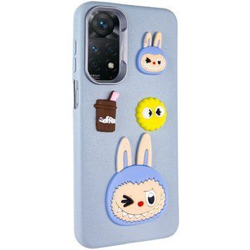 Чохол TPU Leather Toys для Xiaomi Redmi Note 11 Pro 4G/5G / 12 Pro 4G Labubu / Blue 555-00873 фото