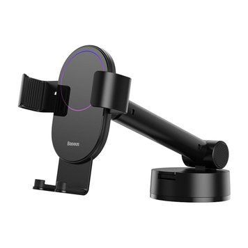 Держатель для мобильного Baseus Simplism gravity car mount holder with suction base Black 656-00435 фото