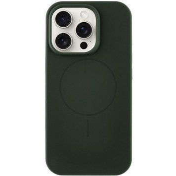 Силіконовий чохол з MagSafe для iPhone 16 Dark Olive 214-01583 фото