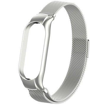 Ремешок Milanese Loop Design для Xiaomi Mi Band 8 / Band 9 (China) / 10 Silver 212-01629 фото