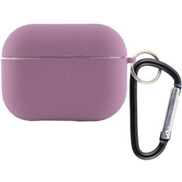 Силиконовый футляр с микрофиброй для наушников Airpods 4 Lilac Pride 203-00367 фото