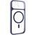 Чохол TPU+PC GETMAN Moon Clear with MagSafe для Apple iPhone 13 (6.1") Blue 656-08442 фото