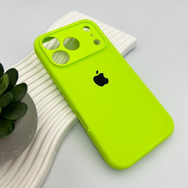 Силіконовий чохол з закритою камерою для iPhone 17 Pro Max / 18 Pro Max (6.9") Shiny Green 666-04315 фото