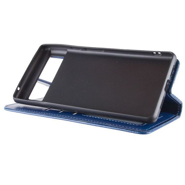 Кожаный чехол-книжка GETMAN Gallant (PU) для Google Pixel 7 Pro Синий 777-06347 фото