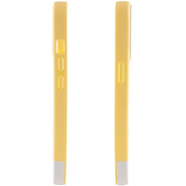 Чохол TPU+PC Bichromatic для Apple iPhone 13 (6.1") Creamy-yellow / White 555-03997 фото
