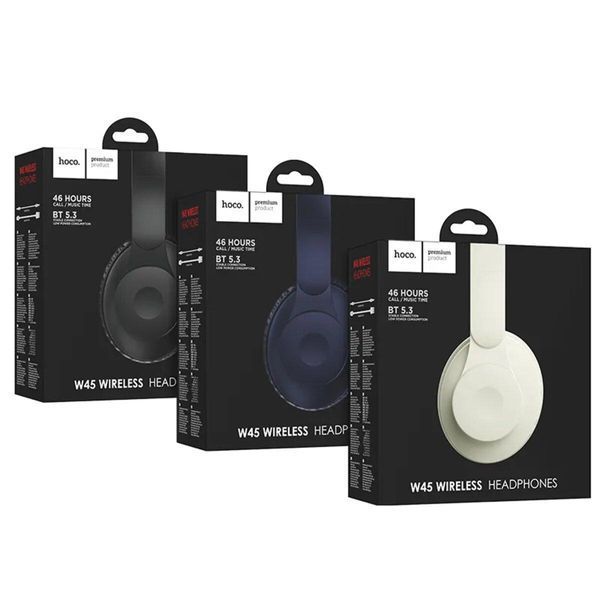 Бездротові накладні навушники HOCO W45 Enjoy BT headset Blue 656-03810 фото