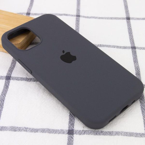 Чохол Silicone Case Full Protective для Apple iPhone 14 Plus (6.7") Dark Gray 555-04047 фото