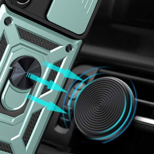 Ударостійкий чохол Camshield Serge Ring для Samsung Galaxy S25 Ultra Green 777-04312 фото