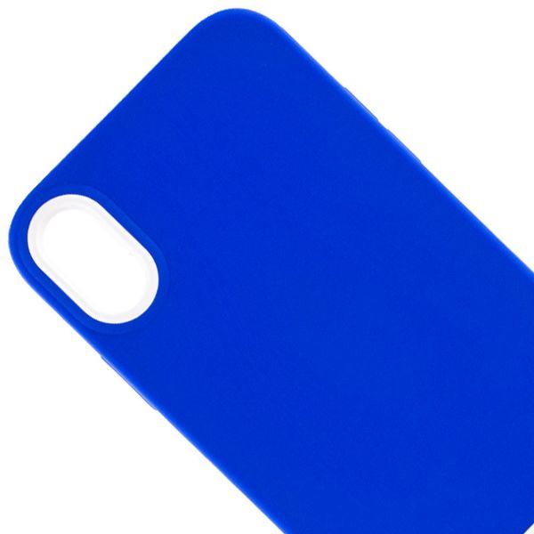 Чохол TPU+PC Bichromatic для Apple iPhone X / XS (5.8") Navy Blue / White 555-03897 фото