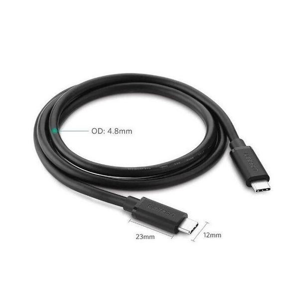 Кабель UGREEN US286 USB-C 2.0 M/M Cable 2m (Black) (UGR-10306) UGR-10306 фото
