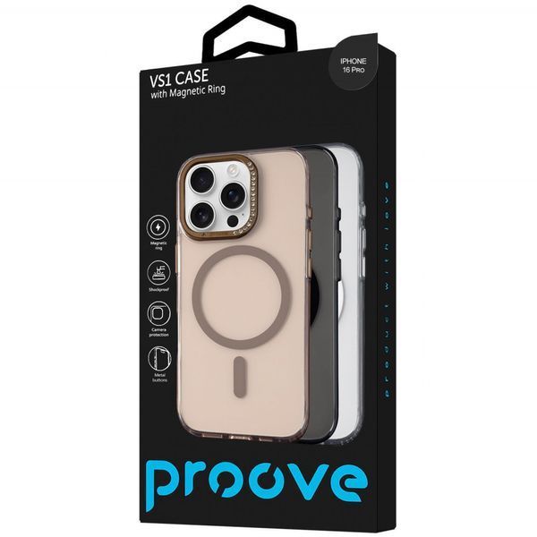 Чохол Proove VS1 Case with Magnetic Ring iPhone 16 Pro Black 656-05392 фото