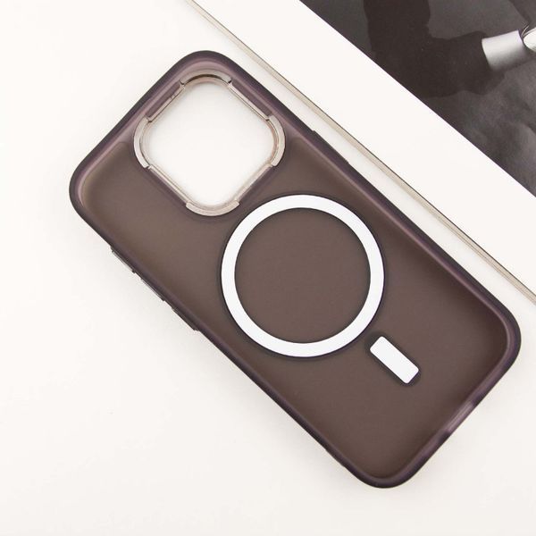 Чохол TPU+PC Lily with MagSafe для Apple iPhone 15 Pro Max (6.7") Dark Purple 214-03575 фото