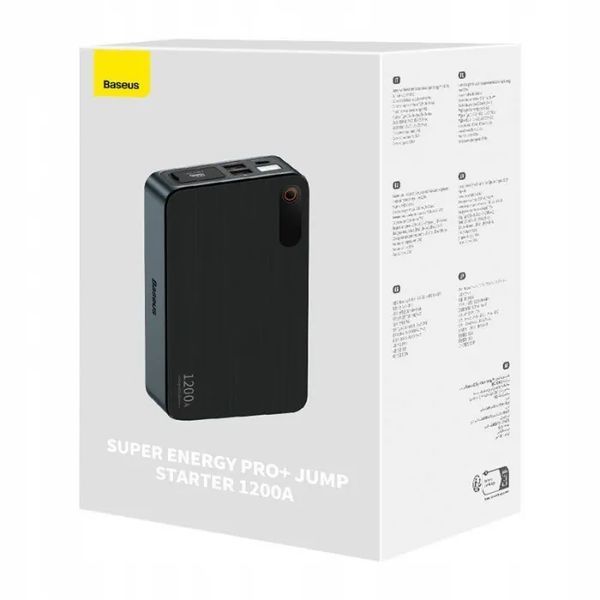 Автомобильное пуско-зарядное устройство Baseus Super Energy Pro+ 1200A Car Jump Starter Black C00245700111-00 фото