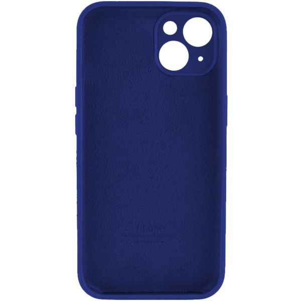 Силіконовий чохол з закритою камерою для iPhone 14 Navy Blue 666-00810 фото