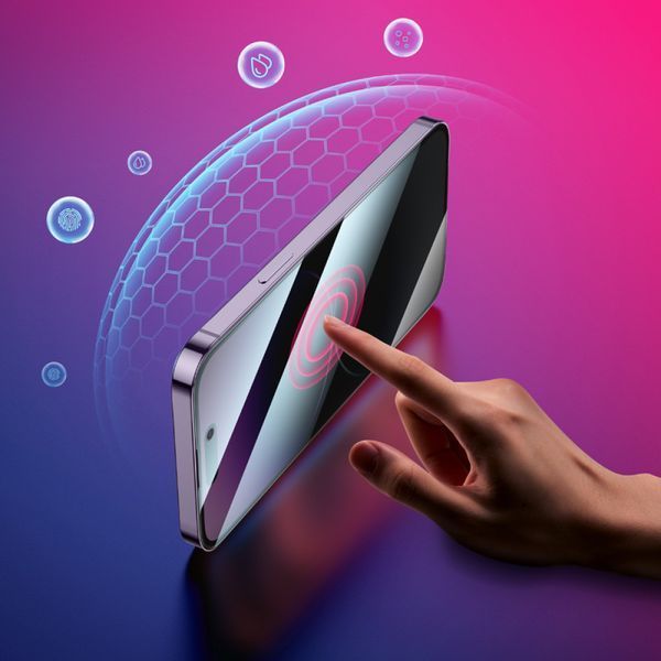 Захисне скло Анти-шпигун Hoco Guardian shield для iPhone 15 Pro 204-00111 фото