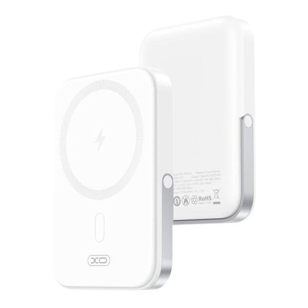 Power Bank XO PR242 PD20W Magnetic wireless 15W Type-C with U-shaped holder 5000mAh Чорний 656-01510 фото
