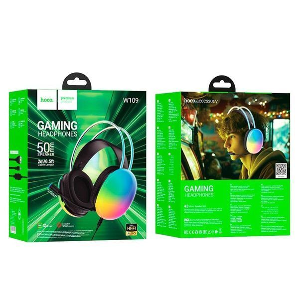 Навушники HOCO W109 Rich gaming headphones Black 656-00943 фото
