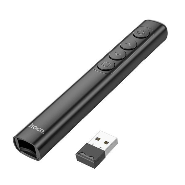 Лазерна указка HOCO GM200 Smart PPT page turning pen Black 6942007616768 фото