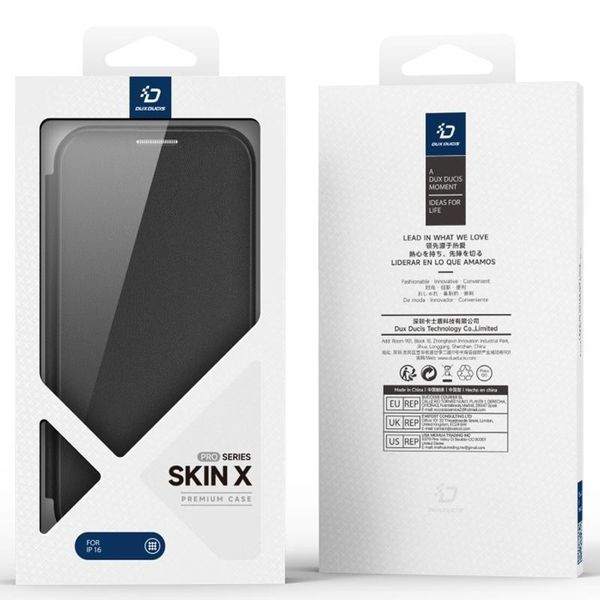 Чохол-книжка Dux Ducis Skin X Pro with MagSafe для Apple iPhone 17 (6.3") Black 777-08178 фото