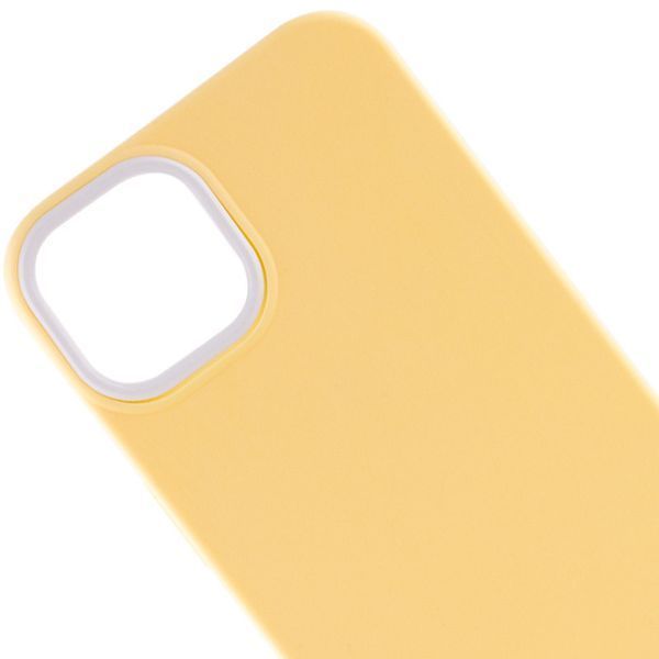Чохол TPU+PC Bichromatic для Apple iPhone 13 (6.1") Creamy-yellow / White 555-03997 фото