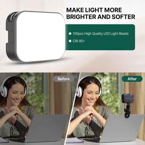 Ulanzi VL100X Selfie Light, Clip LED Light 3356 фото