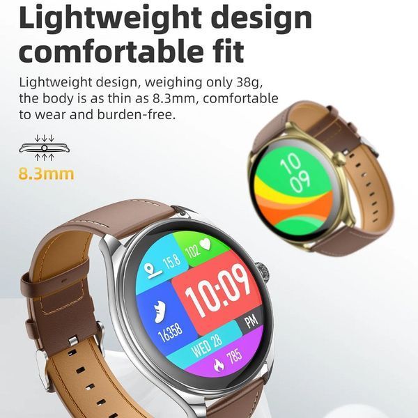 Смарт-часы HOCO Y22 AMOLED 36mm. 200 mAh. IP67 Silver 6942007628990 фото