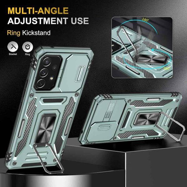 Ударопрочный чехол Camshield Army Ring для Samsung Galaxy A53 5G Light Green 777-05131 фото