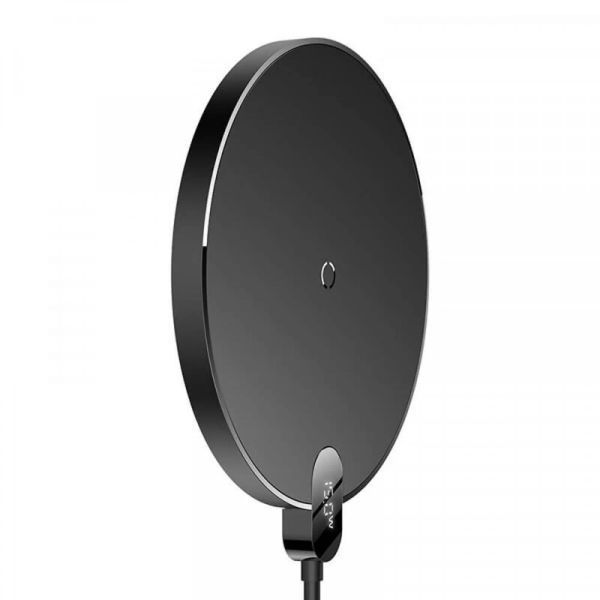 Бездротовий зарядний пристрій Baseus Digital LED Display Gen 2 Wireless Charger 15W Black CCED000001 фото