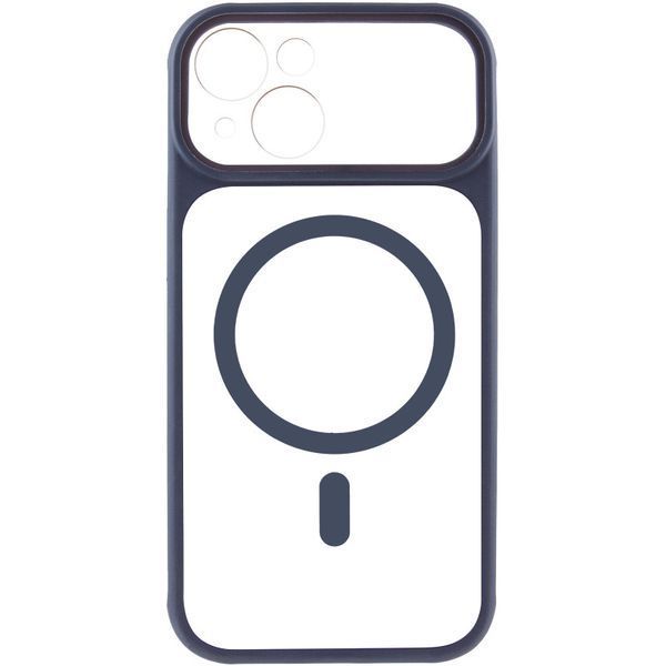 Чохол TPU+PC GETMAN Moon Clear with MagSafe для Apple iPhone 13 (6.1") Blue 656-08442 фото