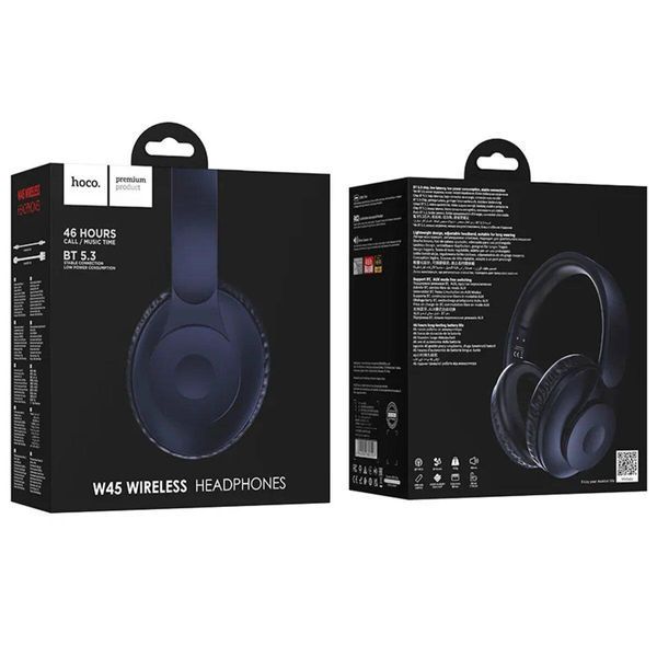 Бездротові накладні навушники HOCO W45 Enjoy BT headset Blue 656-03810 фото