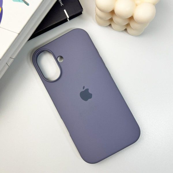 Силиконовый чехол для iPhone 16 Lavender Grey 666-01170 фото