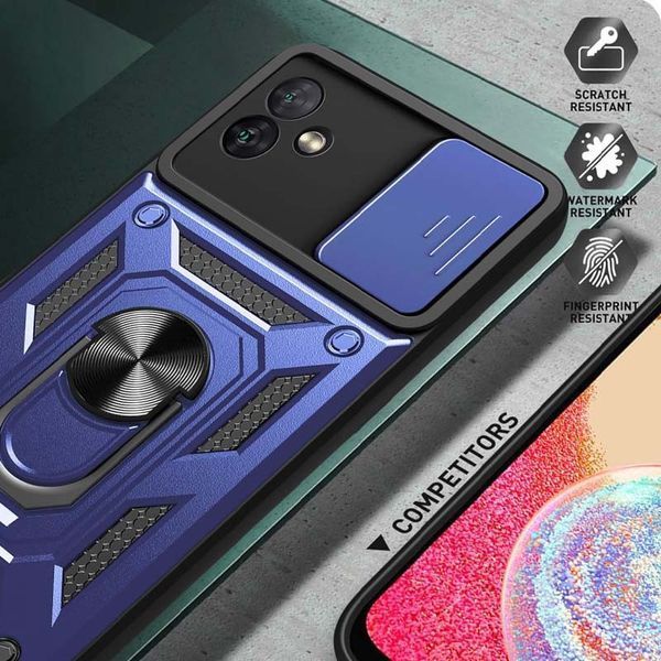 Ударопрочный чехол Camshield Serge Ring для Samsung Galaxy A05 Blue 777-04443 фото