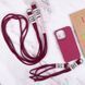 Чехол TPU two straps California для iPhone 13 Pro Rose Red 208-05644 фото 6